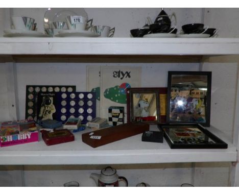A quantity of collector's playing cards etc
