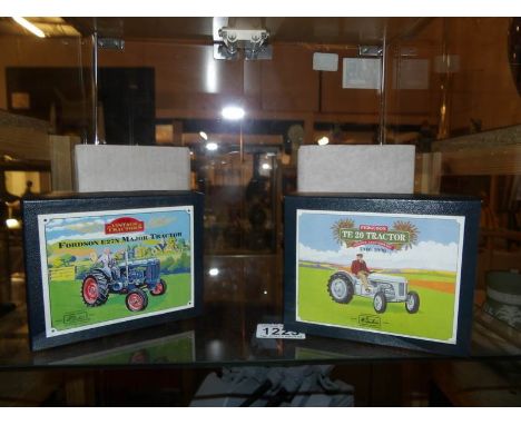 2 boxed Britain's vintage tractor series models, 8715 Fordson and 8711 Ferguson