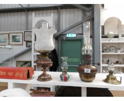 An oil lamp and oil lamp parts