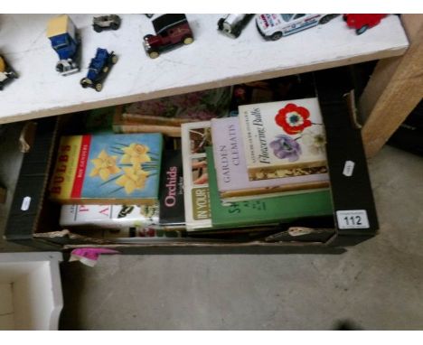 A large collection of vintage gardening and nature books