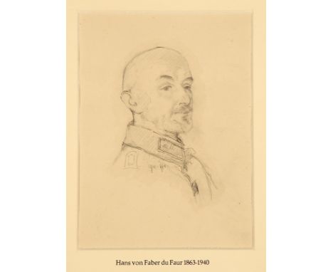 {Hans von Faber du Faur. 1863 Stuttgart - 1940 München.} Monogr. und 1915 dat. Verso Nachlaßstempel. Portrait eines Offiziers