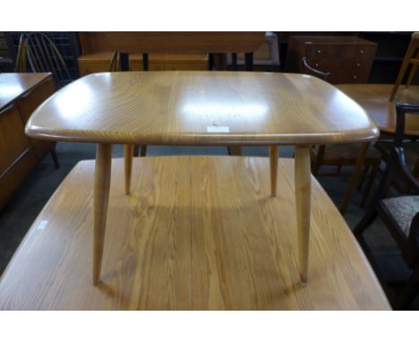 An Ercol Blonde elm and beech coffee table 