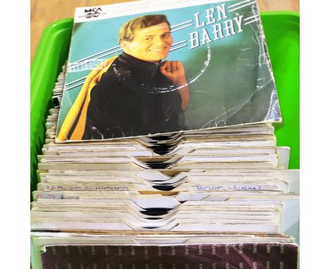 Collection of mixed singles to include Len Barry. P&amp;P Group 3 (£25+VAT for the first lot and £5+VAT for subsequent lots) 