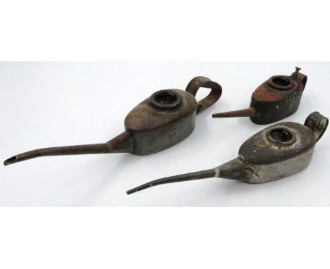 Three British Rail oil cans, one BR and one FR. P&amp;P Group 2 (£18+VAT for the first lot and £3+VAT for subsequent lots) 