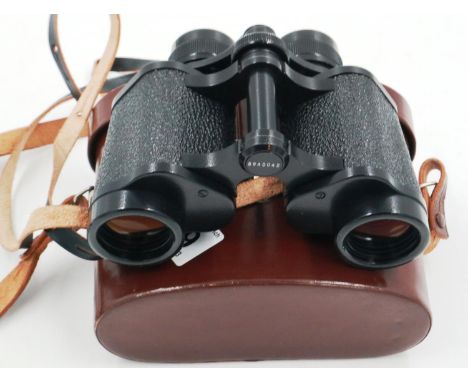 Carl Zeiss Jena Jenoptem 8 x 30 leather cased binoculars. P&amp;P Group 2 (£18+VAT for the first lot and £3+VAT for subsequen