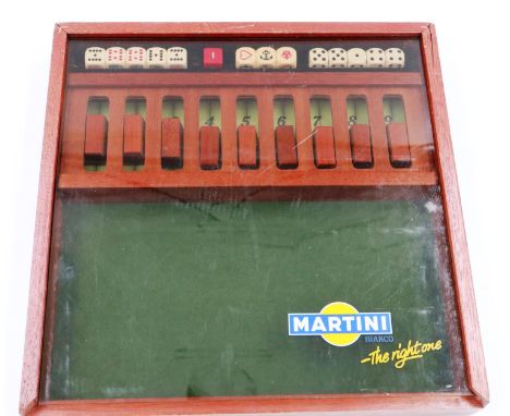 Martini games box, 30 x 30 cm. P&amp;P Group 3 (£25+VAT for the first lot and £5+VAT for subsequent lots) 