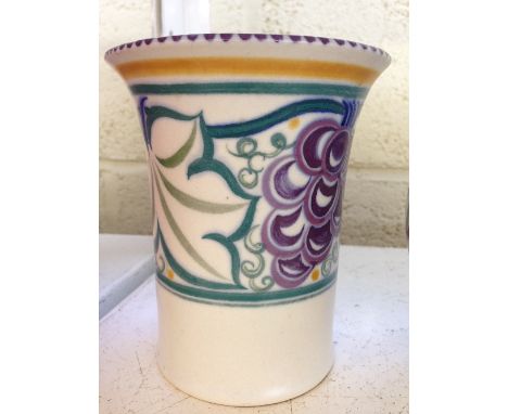 A Carter Stabler Adams Limited Poole Pottery vase, shape 199, decorated in the TR pattern by Ethel Barratt (minor hairline to