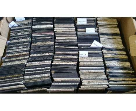 A large quantity of 19th century glass lantern slides.