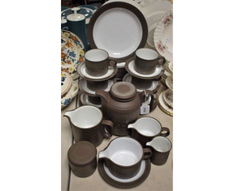 A Hornsea Pottery Palatine pattern coffee service, for six, comprising coffee pot, three graduated jugs, cream jug, sugar bow