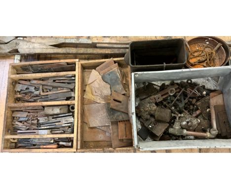 Industrial tools and equipment - a large qty of lathe cutters, spanner’s, etc.