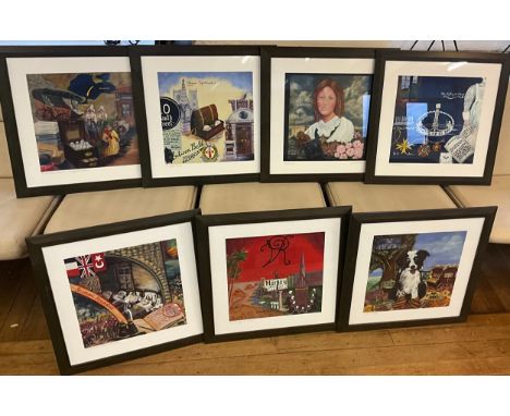 M U Brain, after, set of seven prints, 1, The Calling, 2 Thought &amp; Idea, 3 Crimean War I Pioneer, 4 Crimean War II Transf