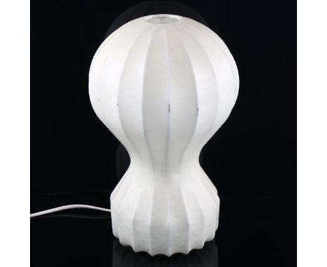 ACHILLE & PIER GIACOMA CASTIGLIONI, Italy, a 1960 design Gatto lamp with a sprayed resin shade on steel frame, height 31cmSom