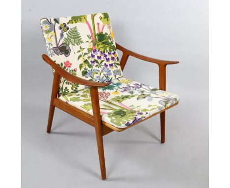 FREDRIK KAYSER for Vatne Mobler, Norway a mid-century model 563 teak lounge chair, 1960, height 78cmGood condition, light wea