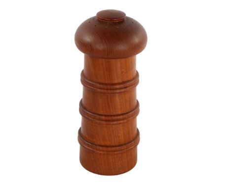 JENS HARALD QUISTGAARD for Dansk Design, a 1960/70s' teak salt and pepper grinder, based on chess pieces "the Queen" design, 