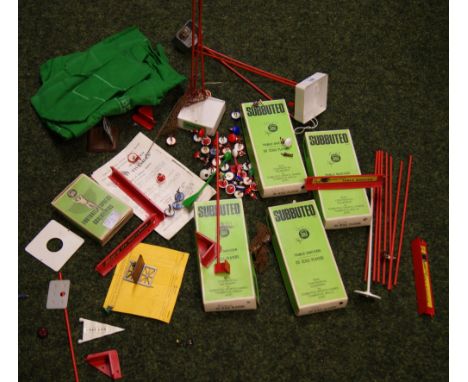 Quantity of vintage Subbuteo  CONDITION REPORT; Teams include, Ajax, Spurs, Celtic, Arsnal and a boxed set of Goalkeepers.
Co