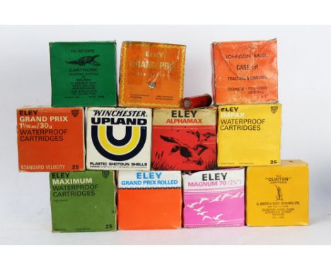 Two hundred and sixty five 12 bore shotgun cartridges, to include Eley Magnum 70, Eley Grand Prix rolled buckshot etc.  SHOTG