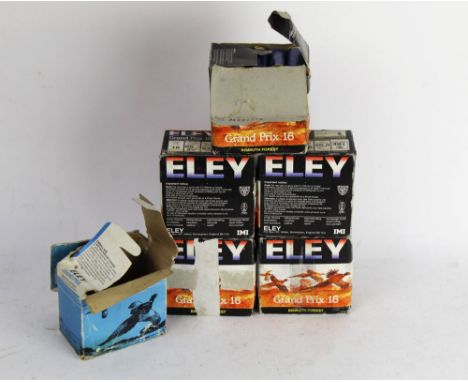 +/- One hundred and thirty Eley Grand Prix Bismuth 16 bore shotgun cartridges, 2 1/2" chamber, shot sizes 4 & 5.  SHOTGUN CER