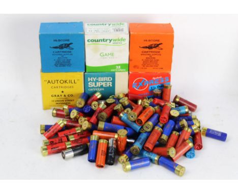 Two hundred and fifty assorted 12 bore shotgun cartridges, to include High Score cartridge by Shooting Supplies of Malvern Wo
