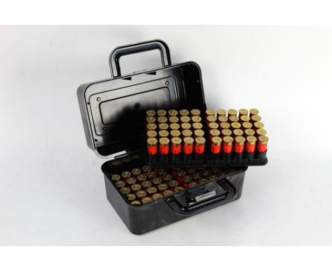 A Case-Gard 100 shotgun ammunition box, containing one hundred David Mackay Brown Gunmaker 32 Hamilton Road Bothwell Glasgow 