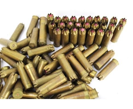 One hundred metallic Kynoch Perfect 12 gauge collectors cartridges for chamberless guns.  SHOTGUN CERTIFICATE REQUIRED.  WE C