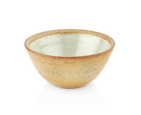 Richard Batterham (1936-2021)Bowlpale green glaze to the interior7cm high, 14cm diameter.