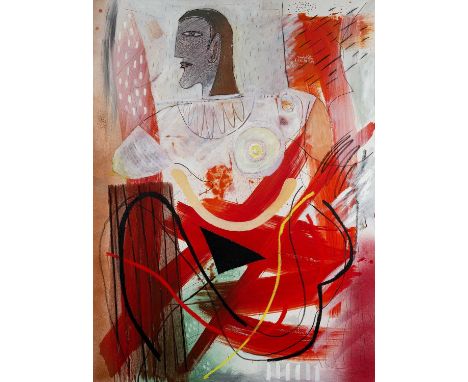 Rod Walker (b.1949)Primogeniteurs, 1997signed and dated (to reverse)oil on canvas122 x 91cm.