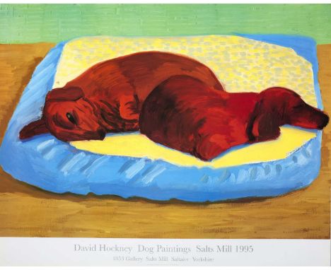 David Hockney (b.1937)Dog Paintings, 1995for Salts Milloff-set lithograph53 x 64cm, unframed.   