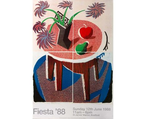 David Hockney (b.1937)Fiesta '88, 1988off-set lithograph63 x 42.5cm, unframed. 