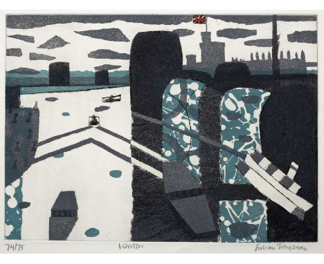 Julian Trevelyan (1910-1998)Windsor, 196974/75, signed, titled, and numbered in pencil (in the margin)etching and aquatint59 
