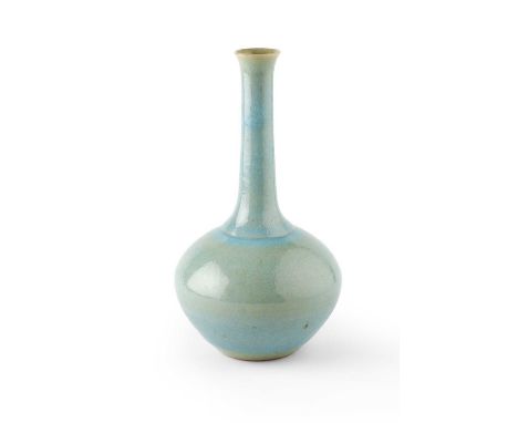 Rupert Spira (b.1960)Bottle vaselight-blue glazeimpressed potter's seal25cm high.Appears in good condition - no signs of dama