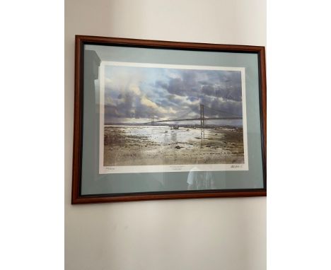 Alistair A. Marcol Limited edition [35/375] print titled 'The Forth Rail Bridge' Signed in pencil 