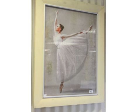 Studio Framed Mixed Method Portrait of a Ballerina