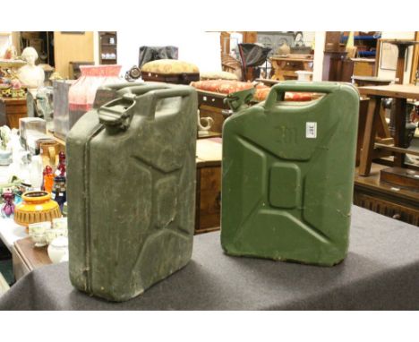 Two Vintage Military Jerry / Petrol Cans