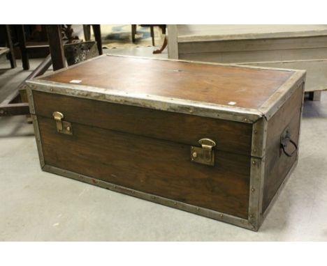 Vintage Travelling Trunk with Double Brass Locks