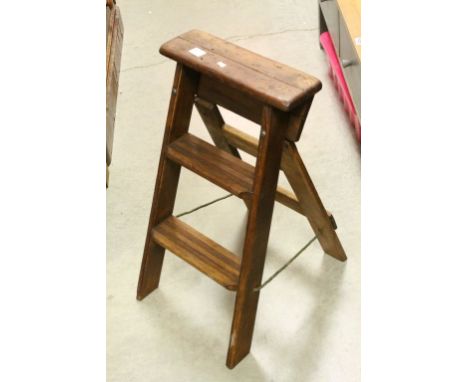 Vintage Set of Pine Dresser Steps