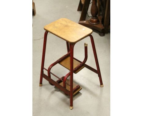 Vintage Set of Wood and Metal Kitchen Dresser Steps