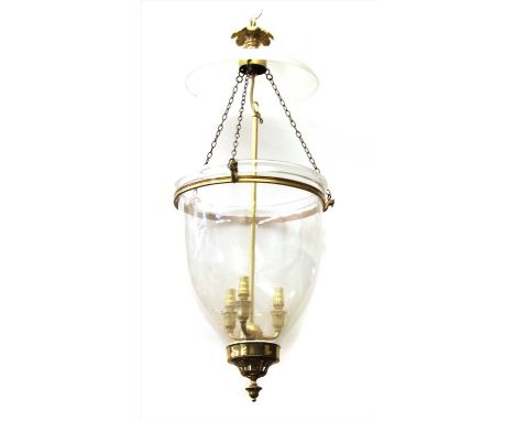 A hanging hall light, 75cm high Provenance: The property of the late Mr &amp; Mrs Brian Lister, The Old Rectory, Widdington