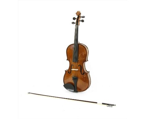 A Stentor Student II viola, complete in fitted case with bow etc