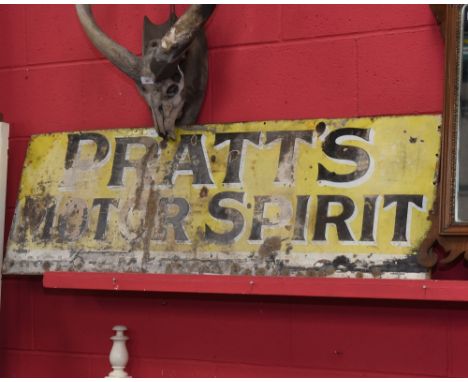 Classic & Vintage Automotive: a vintage Pratt's Motor Spirit enamel sign