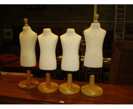 Four Child Mannequin Torsos