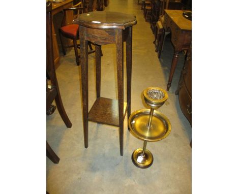 Oak Plant Stand and a Smokers Stand