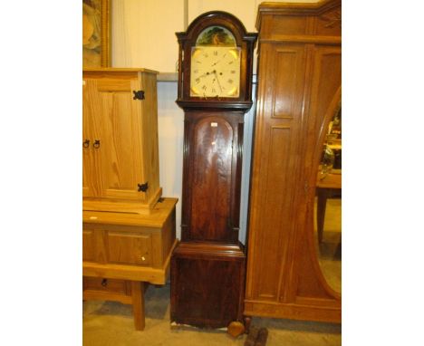 19th Century Mahogany 8 Day Longcase Clock