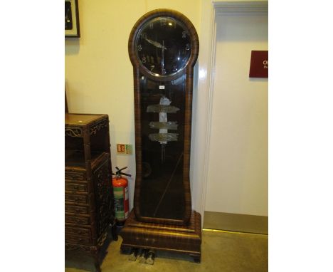 1930's Walnut Triple Weight Longcase Clock