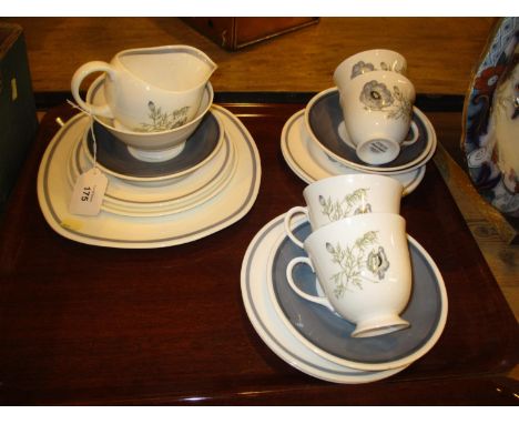 Wedgwood Susie Cooper Glen Mist 18 Piece Tea Set