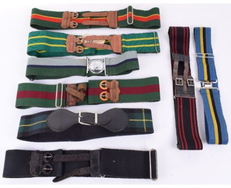 BRITISH ARMY MILITARY STABLE BELTS, 8 belts complete and in good condition. (8 items) 