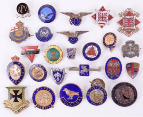 25x Mostly Enamelled Membership Badges, including Kent Special Constabulary, YMCA, Conservative and Unionist, plus others. So