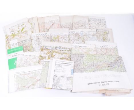 Quantity of Wartime & Post WW2 Military Ordnance Survey Maps, mostly of the UK but some of areas of mainland Europe. All rema