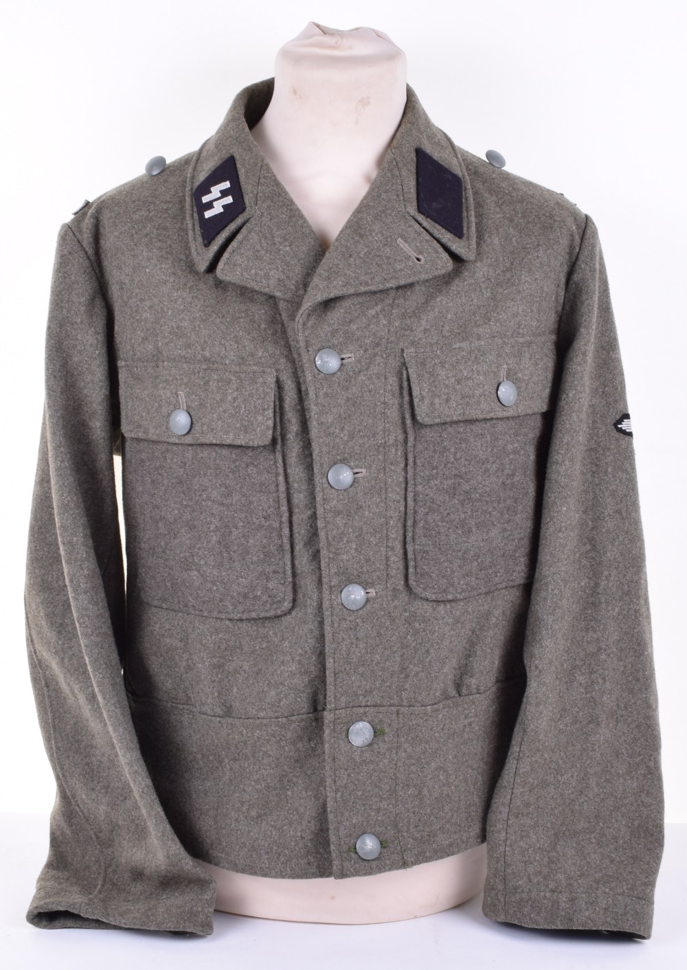 Waffen-SS M44 Pattern Combat Tunic, in field grey cloth with ...