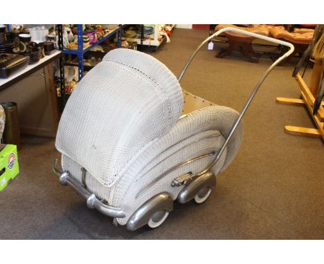 1930's vintage German pram-stroller.