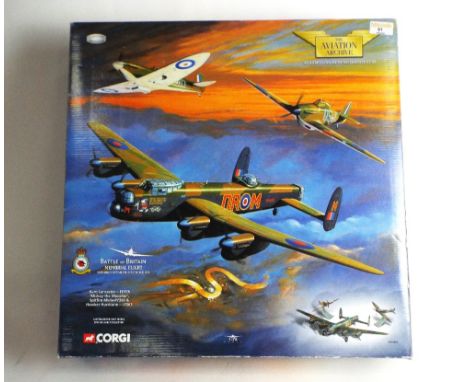 Corgi diecast aeroplane models, 1:72 scale in original box, Battle of Britain memorial flight (AA32602), Please note the Lanc
